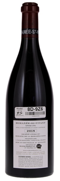 2018 Domaine de la Romanee-Conti Romanee-St. Vivant