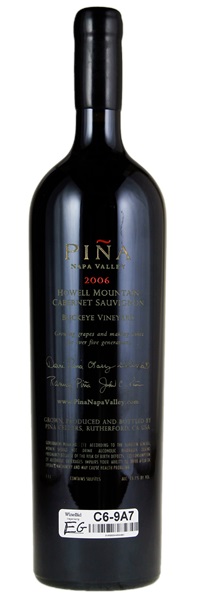 2006 Piña Cellars Buckeye Vineyard Cabernet Sauvignon, 1.5ltr