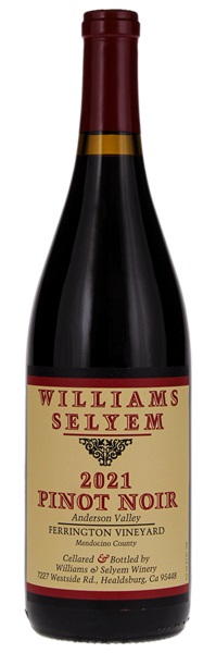 2021 Williams Selyem Ferrington Vineyard Pinot Noir, 750ml