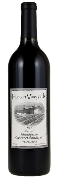 2012 Hansen Vineyards Vintners Selection Cabernet Sauvignon, 750ml