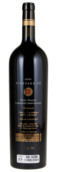 2003 Vineyard 29 Proprietary Red, 1.5ltr