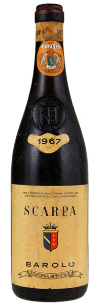 1967 Scarpa Barolo Riserva Speciale, 750ml