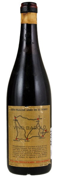 1967 Scarpa Barolo Riserva Speciale, 750ml