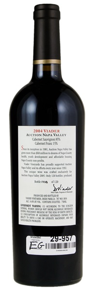 2004 Auction Napa Valley Viader, 750ml