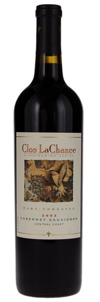 2003 Clos LaChance Hummingbird Series - Ruby Throated Cabernet Sauvignon, 750ml