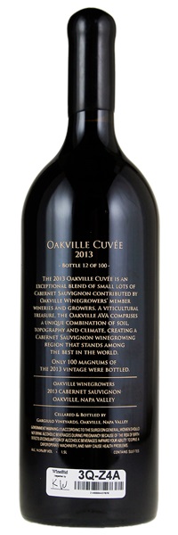 2013 Oakville Winegrowers Oakville Cuvee Cabernet Sauvignon