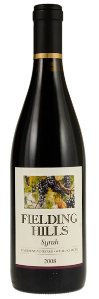 2008 Fielding Hills Riverbend Vineyard Syrah, 750ml