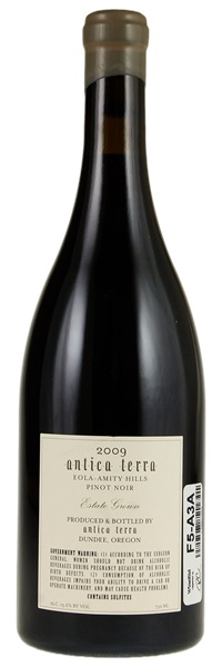 2009 Antica Terra Estate Grown Pinot Noir, 750ml
