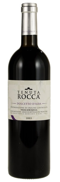 2003 Tenuta Rocca Dolcetto d'Alba Vigna Sori Rocca