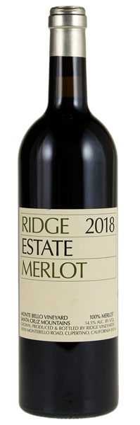 2018 Ridge Estate Merlot, 375ml