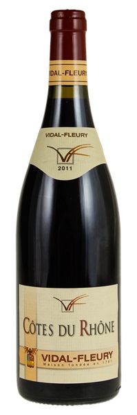 2011 J. Vidal-Fleury Côtes du Rhône, 750ml