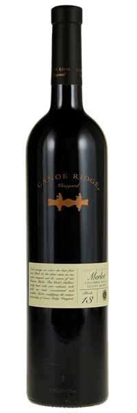 2007 Canoe Ridge Estate Grown Block 13 Reserve Merlot