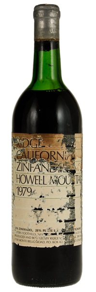 1979 Ridge Howell Mountain Zinfandel