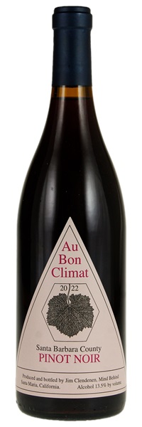 2022 Au Bon Climat Santa Barbara County Pinot Noir, 750ml