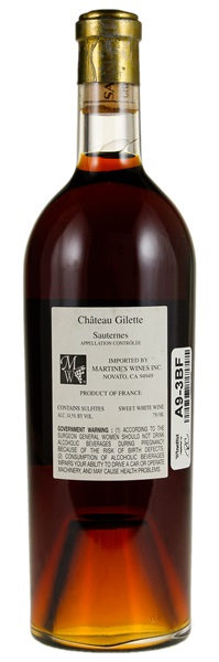 1937 Château Gilette Creme de Tete, 750ml