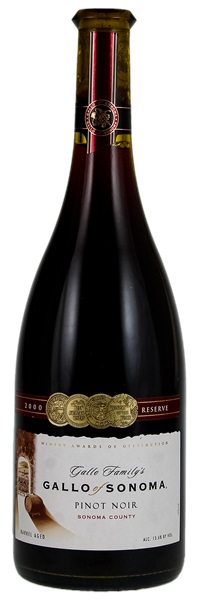 2000 Gallo Family Vineyards Sonoma Reserve Pinot Noir