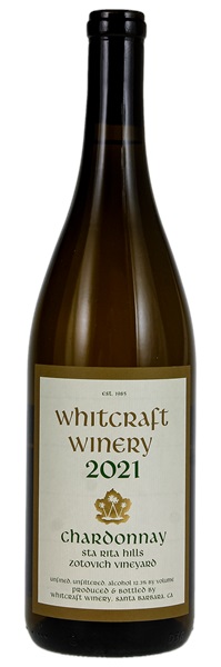 2021 Whitcraft Zotovich Vineyard Chardonnay, 750ml