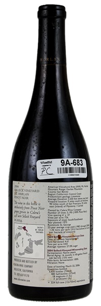 2004 Calera Selleck Vineyard Pinot Noir, 750ml