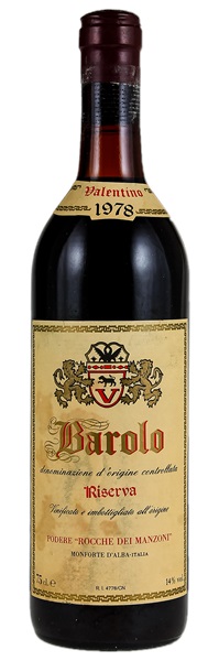 1978 Rocche dei Manzoni Barolo Riserva Valentino, 750ml