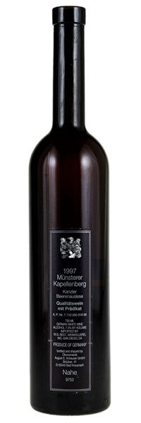 1997 Weingut August Anheuser Munsterer Kapellenberg Kanzler Beerenauslese #16