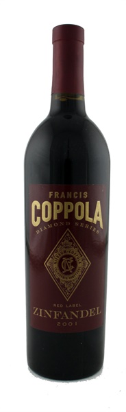 2001 Niebaum-Coppola Diamond Series Red Label Zinfandel, 750ml