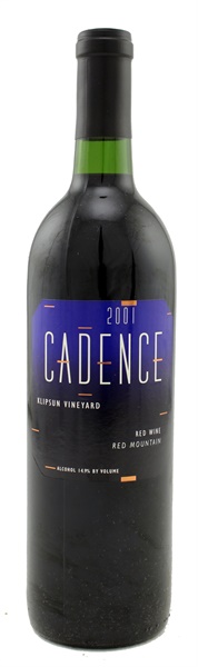 2001 Cadence Klipsun Vineyard, 750ml