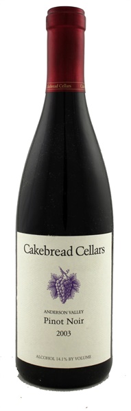 2003 Cakebread Anderson Valley Pinot Noir, 750ml