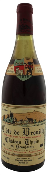 1979 Chateau Thivin Côte de Brouilly, 750ml