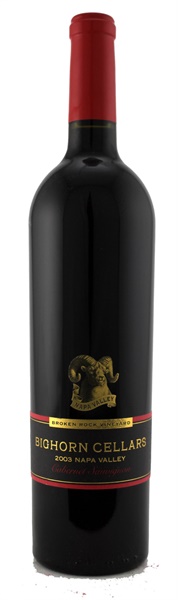 2003 Bighorn Cellars Broken Rock Vineyard Cabernet Sauvignon, 750ml