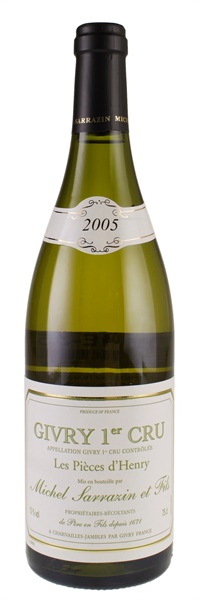 2005 Michel Sarrazin et Fils Givry Les Pieces d'Henry 1er Cru, 750ml