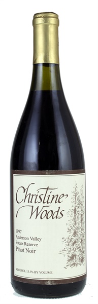 1997 Christine Woods Winery Estate Reserve Pinot Noir, 750ml