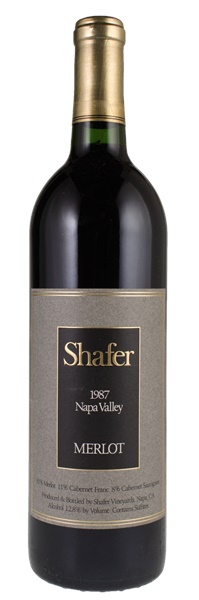 1987 Shafer Vineyards Merlot, 750ml