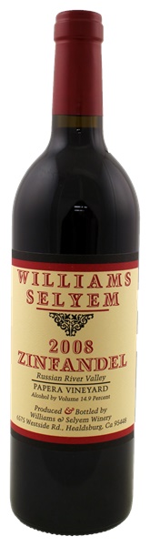 2008 Williams Selyem Papera Vineyard Zinfandel, 750ml