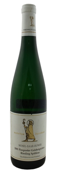 2001 Sanctus Jacobus Piesporter Goldtröpfchen Riesling Spätlese, 750ml