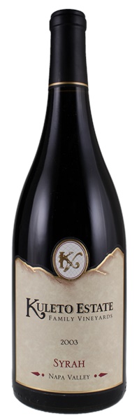 2003 Kuleto Estate Syrah, 750ml