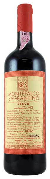 1998 Paolo Bea Montefalco Sagrantino Pagliaro, 750ml