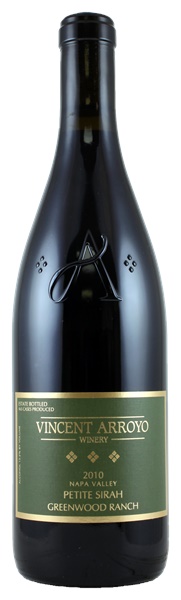 2010 Vincent Arroyo Greenwood Ranch Petite Sirah, 750ml