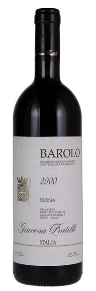 2000 Giacosa Fratelli Barolo Bussia, 750ml