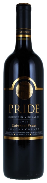 2003 Pride Mountain Cabernet Franc, 750ml