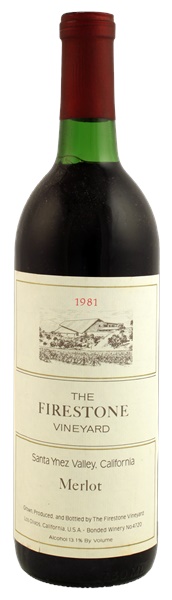 1981 Firestone Vineyard Merlot, 750ml