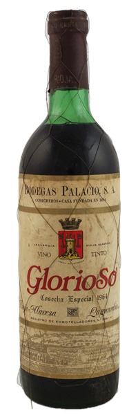 1964 Bodegas Palacio Rioja Glorioso Cosecha Especial Gran Reserva, 750ml