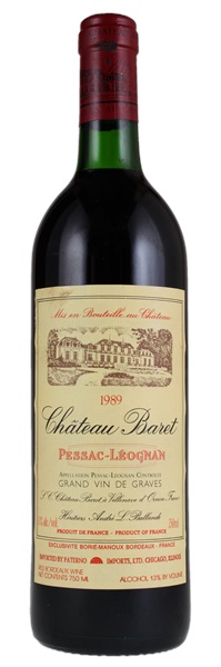 1989 Château Baret, 750ml