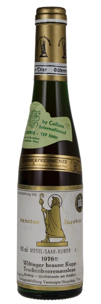 1976 Sanctus Jacobus Wiltinger Braune Kupp Riesling Trockenbeerenauslese #3, 375ml