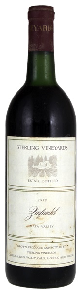 1978 Sterling Vineyards Estate Bottled Zinfandel, 750ml