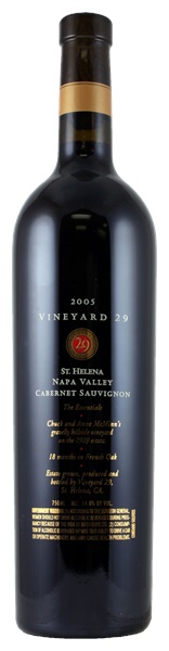 2005 Vineyard 29 The Essentials Gravelly Hillside Vineyard Cabernet Sauvignon, 750ml