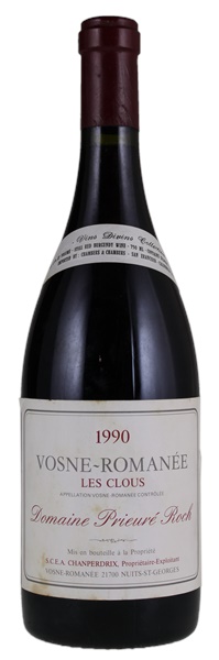 1990 Domaine Prieure-Roch Vosne-Romanee Les Clous, 750ml