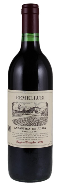 1978 La Granja Nuestra Señora de Remelluri Rioja Labastida de Alava Reserva, 750ml