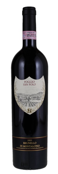 2003 Poggio San Polo Brunello di Montalcino Brunello (Sangiovese clone)  D.O.C.G. | WineBid