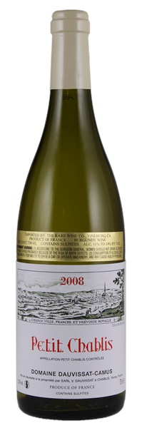 2008 Dauvissat-Camus Petit Chablis, 750ml