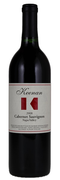 2008 Robert Keenan Winery Cabernet Sauvignon, 750ml